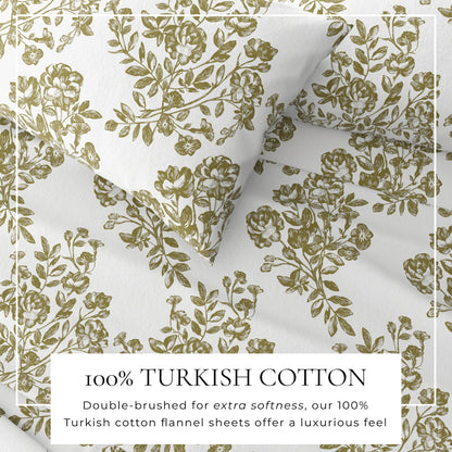 Luxurious and Soft Turkish Cotton Flannel Sheet