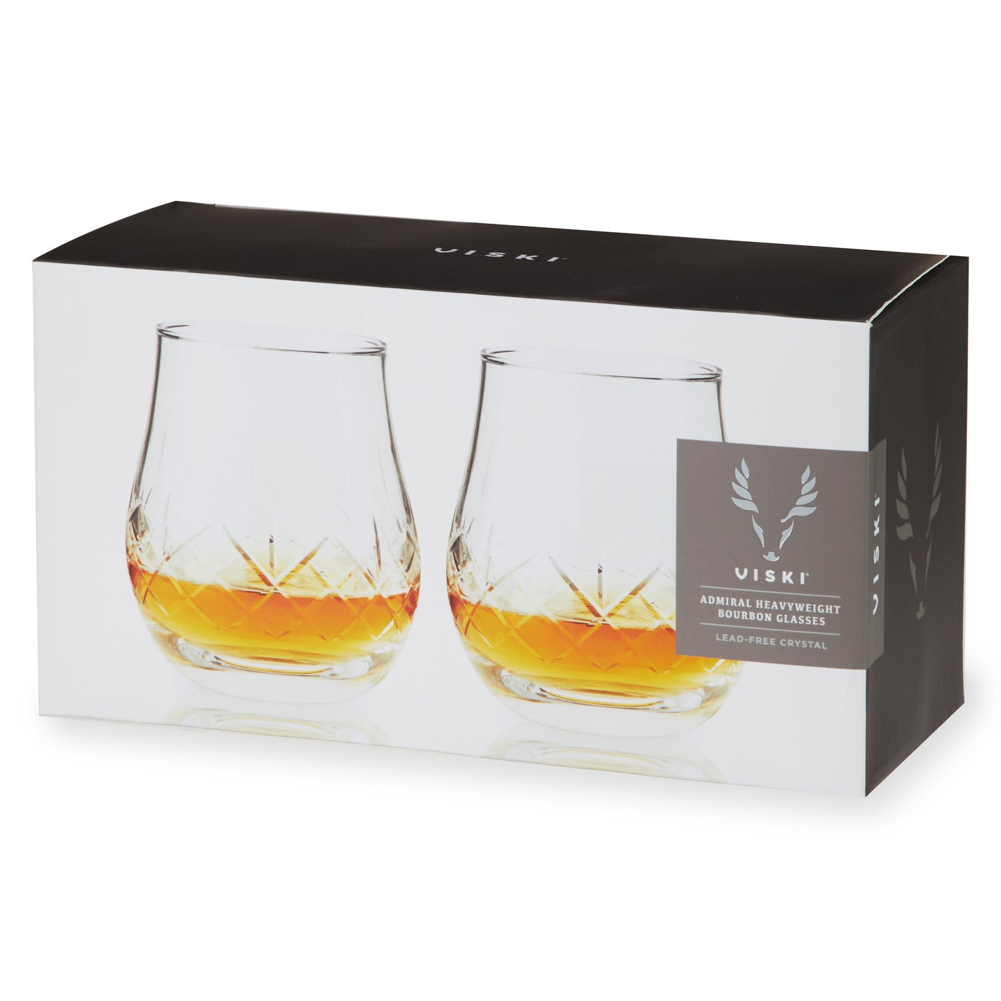 Admiral Heavyweight Crystal Whiskey Glass for Bar