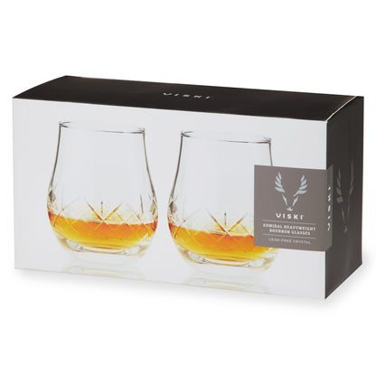 Admiral Heavyweight Crystal Whiskey Glass for Bar