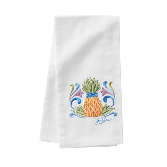 Torchon brodé - Ananas