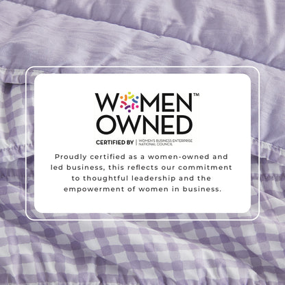 Ultra Soft Washed Gingham Quilt Set for Bed