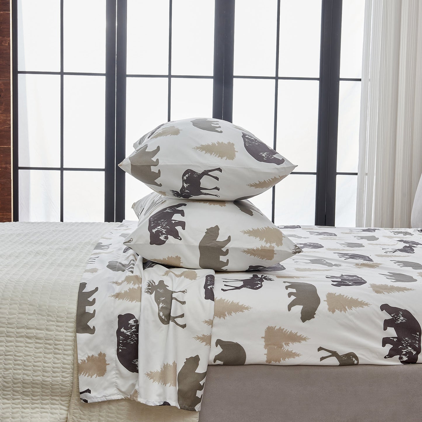 Lodge Printed Sheet Set and the Rustic Print