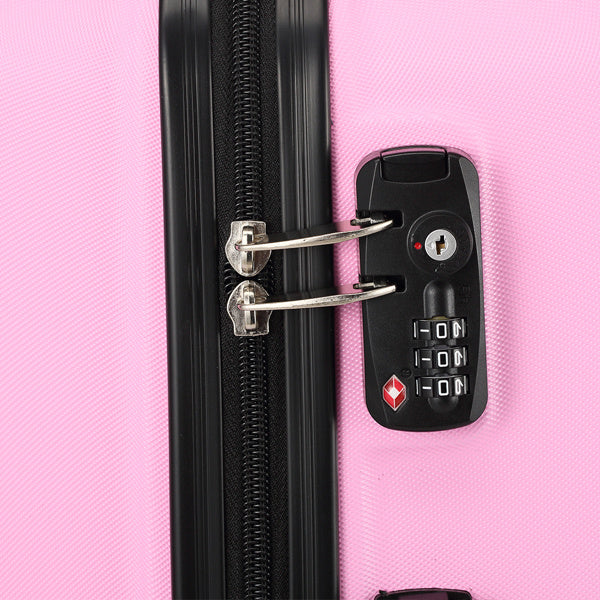 Pink 3-in-1 Multifunctional Large Capacity Traveling Suitcase with combo lock on Tampa Home & Garden Store