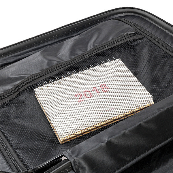 3-in-1 black suitcase with mesh pocket by Mercantile Mountain on Tampa Home & Garden Store