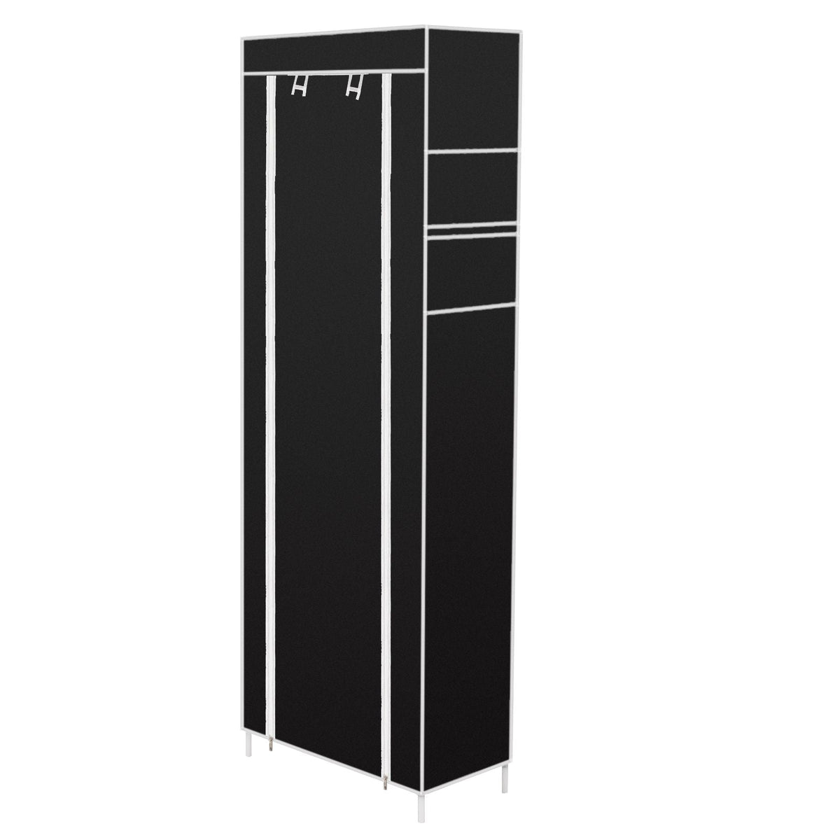 Mercantile Mountain 10-Layers 9 Lattices Non-woven Fabric Shoe Rack Black room-saving on Tampa Home & Garden Store