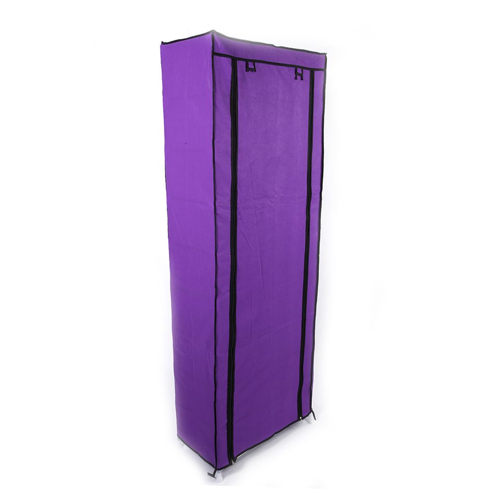 Shoe rack Mercantile Mountain, 10-layer non-woven fabric with purple cover, tall vertical organizer on Tampa Home & Garden Store
