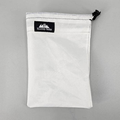 Dual Pocket Battery Bags white fabric pouch by Hilltop Packs LLC with drawstring closure on Tampa Home & Garden Store