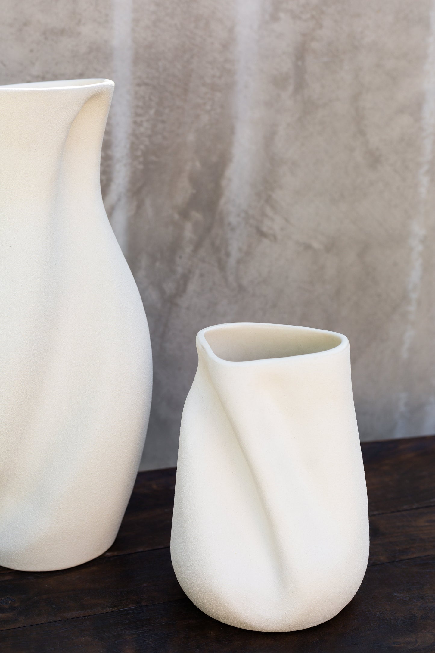 Helena Vase in Unglazed Ceramic for Tall Stems