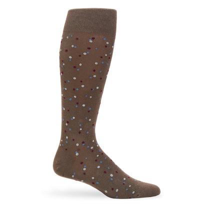 Premium Duncan Brown Micro Dot Socks for Men