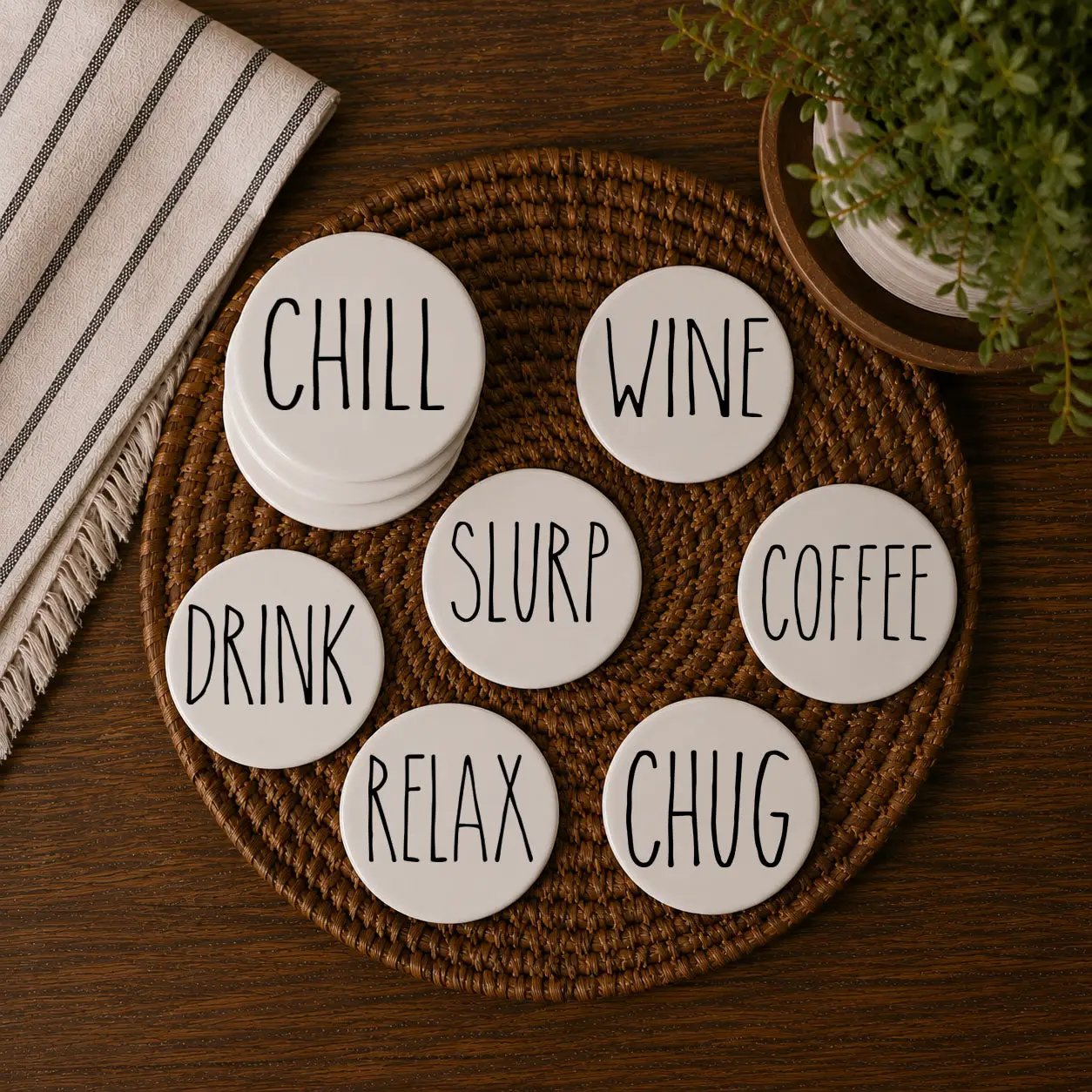 Posavasos Minimalistas