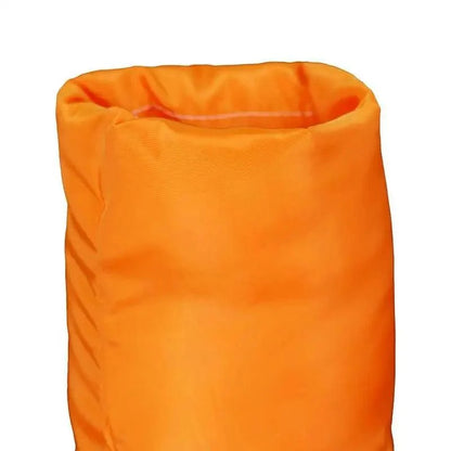 Stevvex orange faux PU leather bubble puffer jacket, long sleeve zip casual slim outerwear on Tampa Home & Garden Store