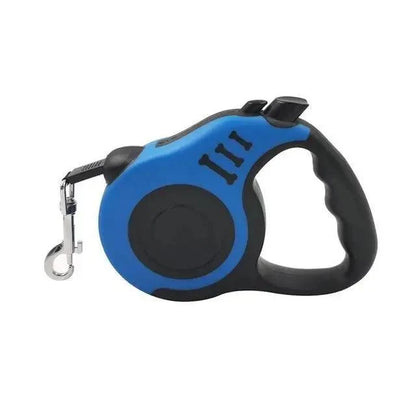 Stevvex retractable nylon dog leash, blue housing, 360° tangle-free running lead on Tampa Home & Garden Store
