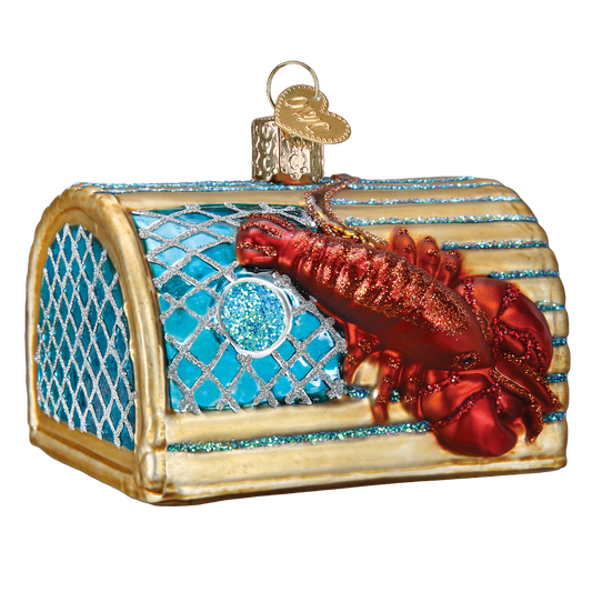 Old World Christmas Lobster Trap Ornament - Tampa Home & Garden Store
