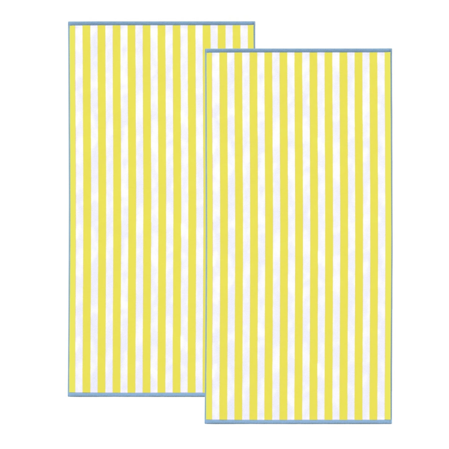 Cabana Cotton Beach Towel and Striped Border