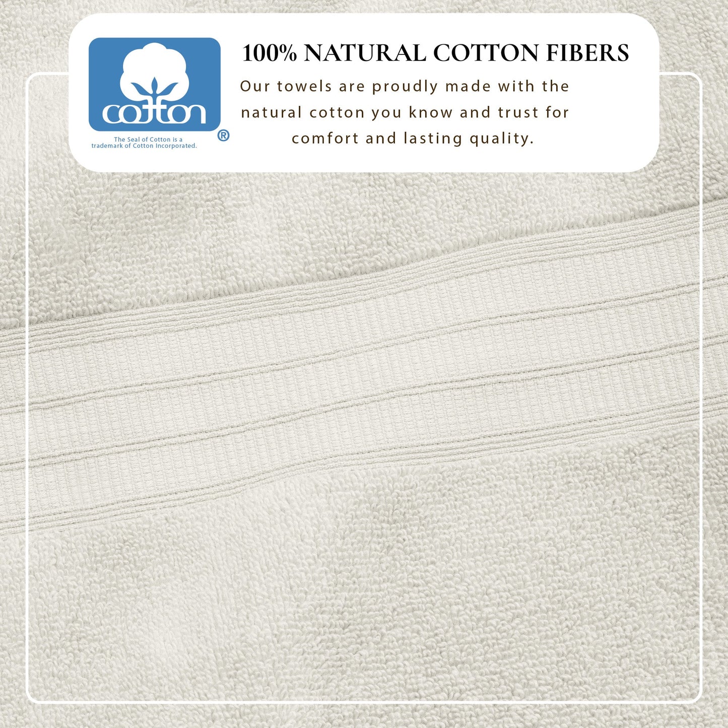 Premium Zero Twist Cotton Bath Towel and Set