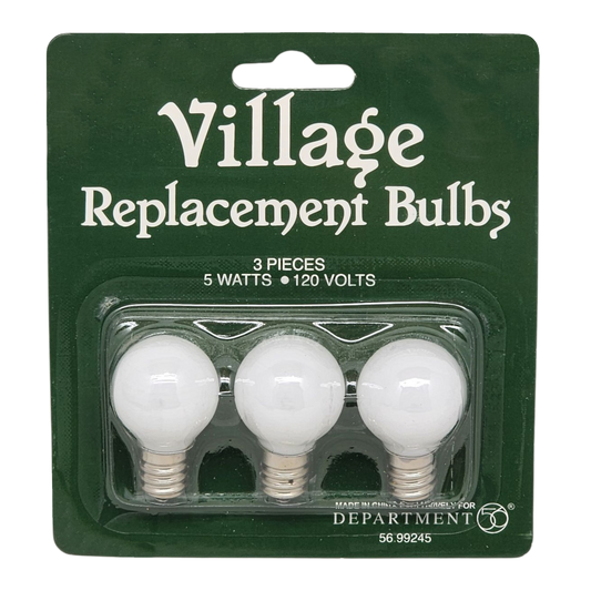 Village Replacement Round Light Bulb 3 Pack - Tampa Home & Garden Store