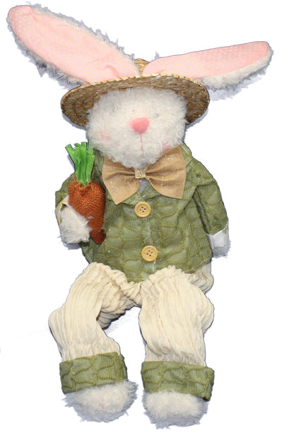 Figura de conejito sentado de tela de primavera - Niño