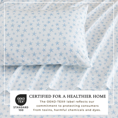 Lightweight Coastal Printed Sheet Set and Covers
