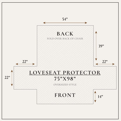 Velvet Furniture Protector And Elastic Cover