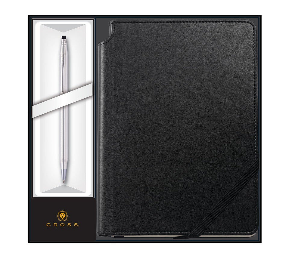 Cross Classic Century Chrome Ballpoint & Black Journal Gift Leather on Tampa Home & Garden Store