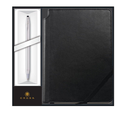 Cross Classic Century Chrome Ballpoint & Black Journal Gift Leather on Tampa Home & Garden Store