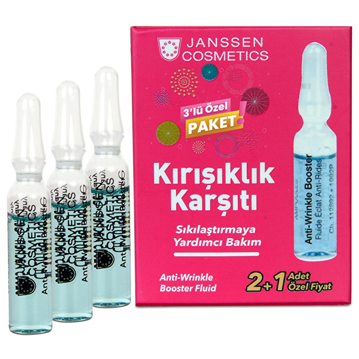 Face serum Janssen Cosmetics Anti-Wrinkle Eye Serum Ampoules in a pink box with 3 clear ampoules on Tampa Home & Garden Store