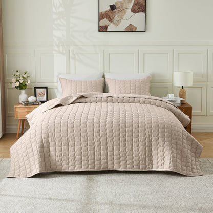 Breathable Gauze Quilt Set and Wave Stitch