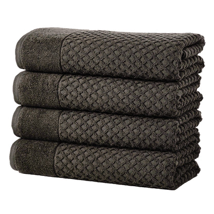 Cotton Diamond Waffle Weave Bath Towel Set