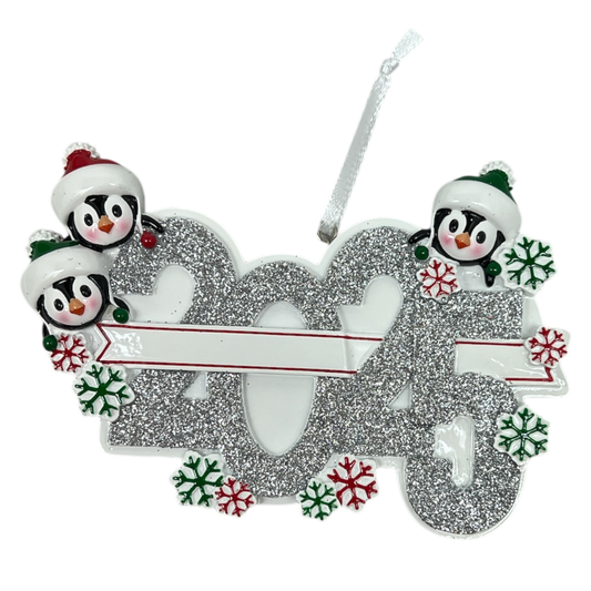 2025 Penguin Family of 3 Ornament - Tampa Home & Garden Store