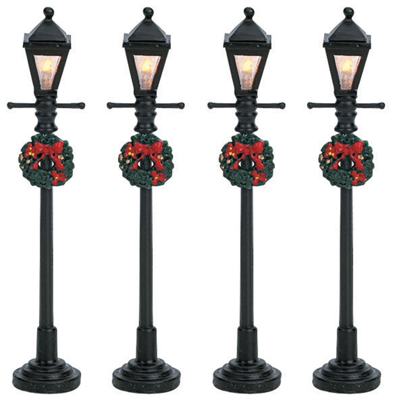 Lampadaire à gaz de village - Lot de 4