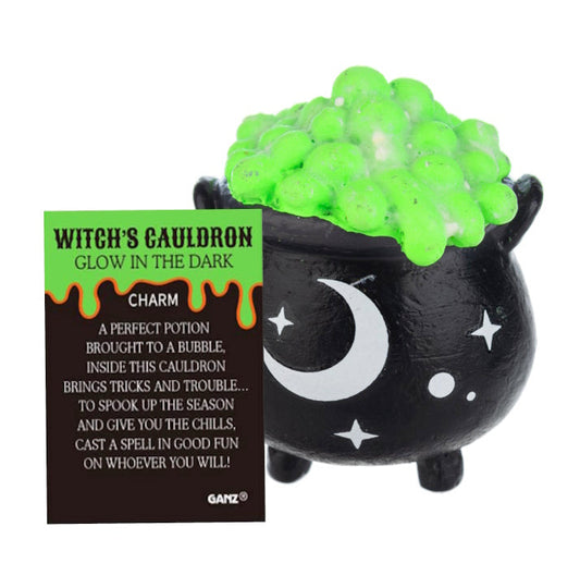 Witch's Cauldron Glow in the Dark Pocket Charm - Tampa Home & Garden Store