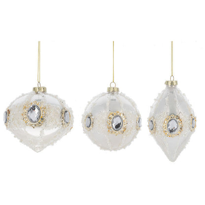 Ornement en verre bijou vintage élégant -