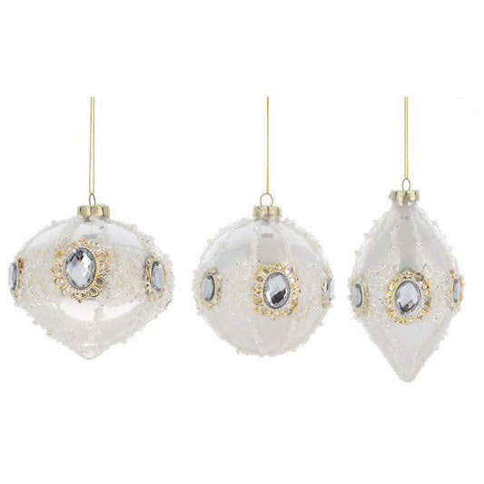Ornement en verre bijou vintage élégant -