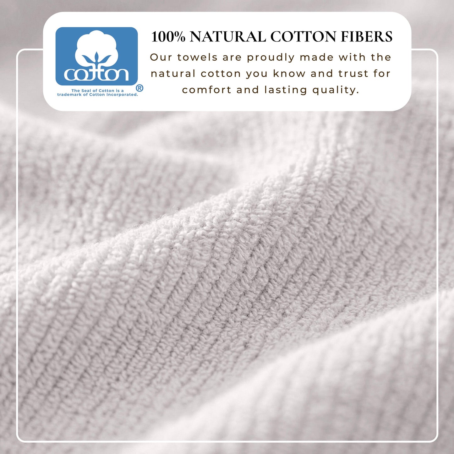 Turkish Cotton Ribbed Bath Towel Set and 6 Pieces