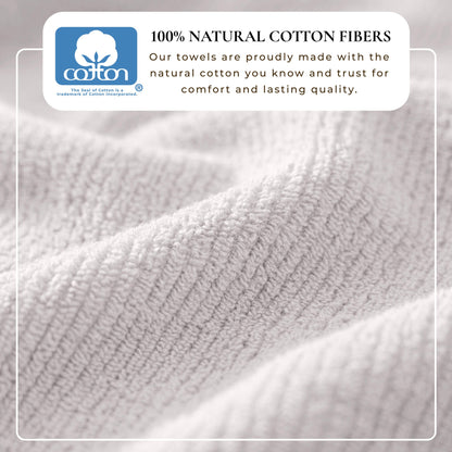 Turkish Cotton Ribbed Bath Towel Set and 6 Pieces