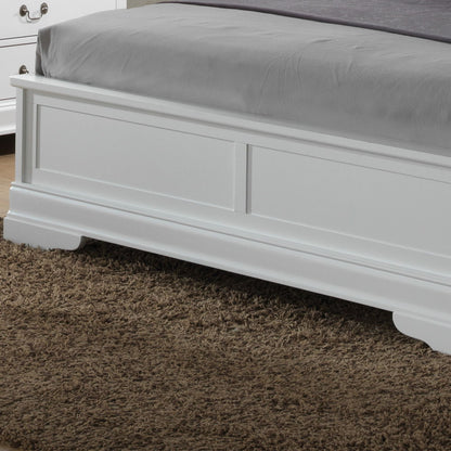 Premium Panel Sleigh Bed with Low Footboard
