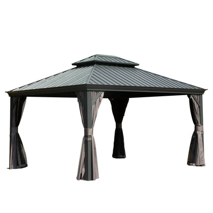 10x12 Outdoor Hardtop Gazebo and Aluminum Frame