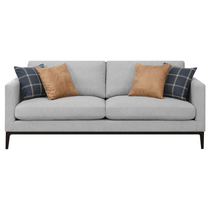 Montauk Upholstered Sofa And Light Gray Cushions