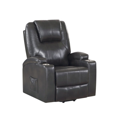 The Gunmetal Power Lift and Massage Recliner