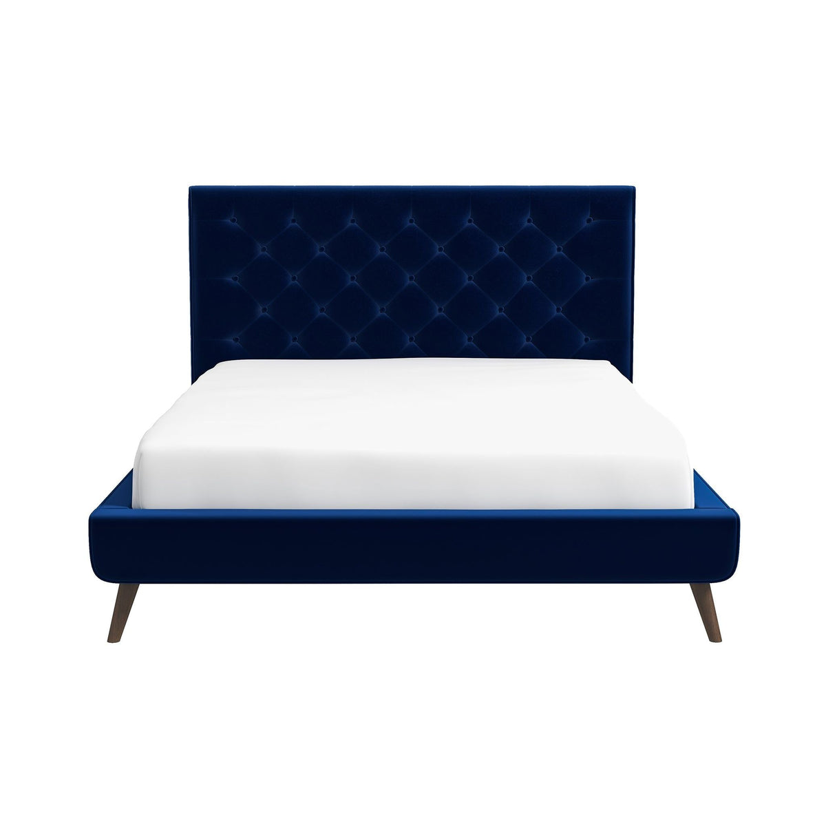 Dillon Mid Century Platform Bed and Headboard