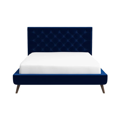 Dillon Mid Century Platform Bed and Headboard