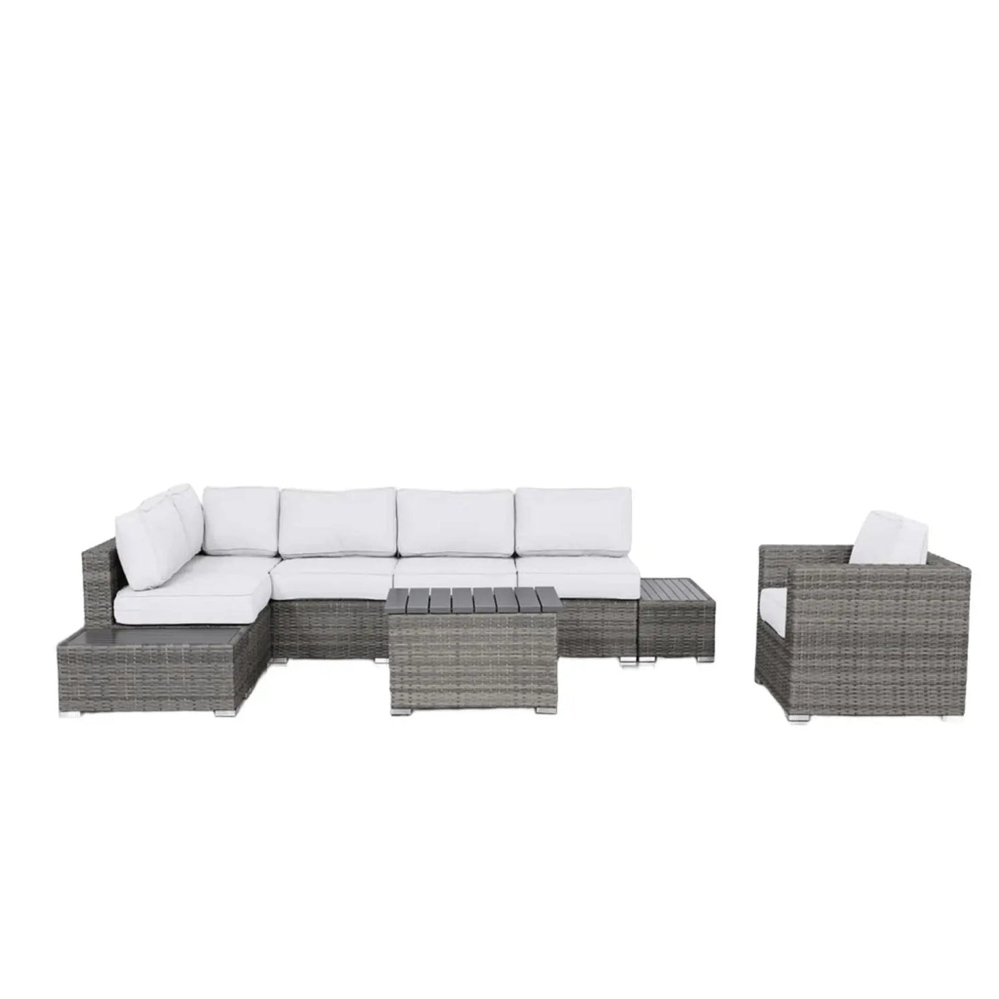 Outdoor wicker 3 Piece Set with cushions from Unique Piece Furniture including coffee table on Tampa Home & Garden Store