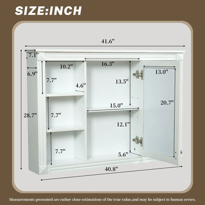 Wall Mounted Medicine Cabinet With Mirror