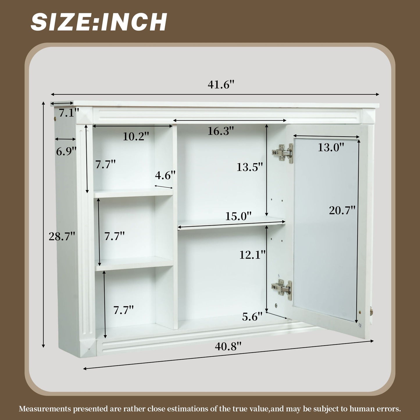 Wall Mounted Bathroom Storage Cabinet And Mirror