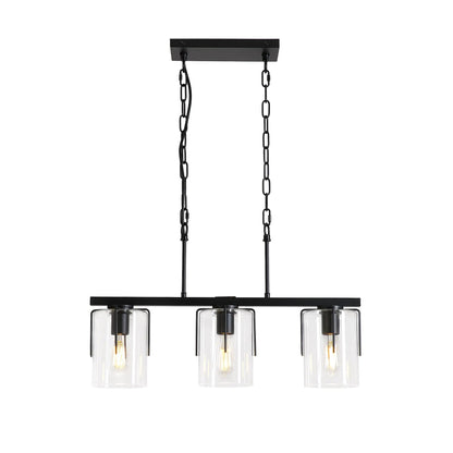 Adjustable Pendant Lighting with Wood Grain