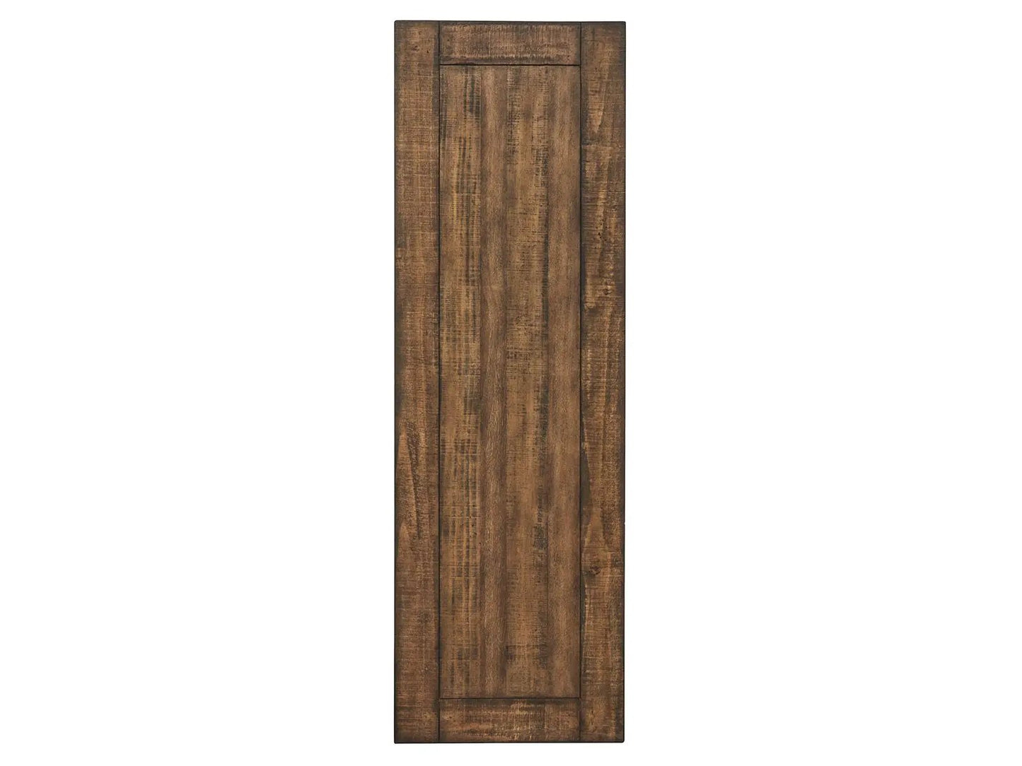 Bay Creek Rectangular Table end table in warm brown wood with a paneled rustic finish on Tampa Home & Garden Store