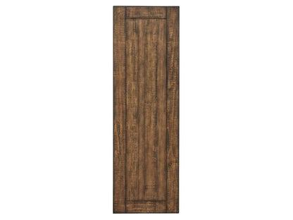 Bay Creek Rectangular Table end table in warm brown wood with a paneled rustic finish on Tampa Home & Garden Store