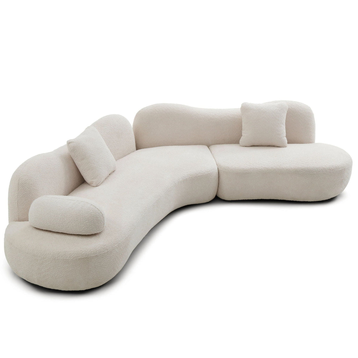 Modern Curved Modular Sofa Set for a Living Room