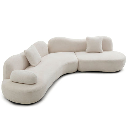 Modern Curved Modular Sofa Set for a Living Room