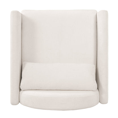 Beige Pet Friendly Accent Chair with Hidden Pet Nook by HouseOfZazla, soft textured upholstery on Tampa Home & Garden Store